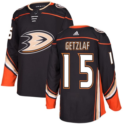 Adidas Ducks #15 Ryan Getzlaf Black Home Authentic Youth Stitched NHL Jersey - Click Image to Close